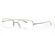 Oliver Peoples Eyeglasses ANTIQUE GOLD HALF RIMLESS frame Lovano 4628 53-19-145