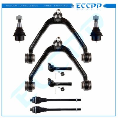 ECCPP 8set Tie Rod End Control Arm Suspension Fits 2001-2006 Chevrolet Tahoe