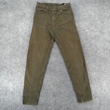 Vintage 1995 Levis 550 Tapered Jeans Orange Tab 31x35 Tag 33x36 Green USA 90s