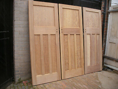 Buy Reclaimed 1930s 1 Over 3 Panel Stripped Pine Doors.