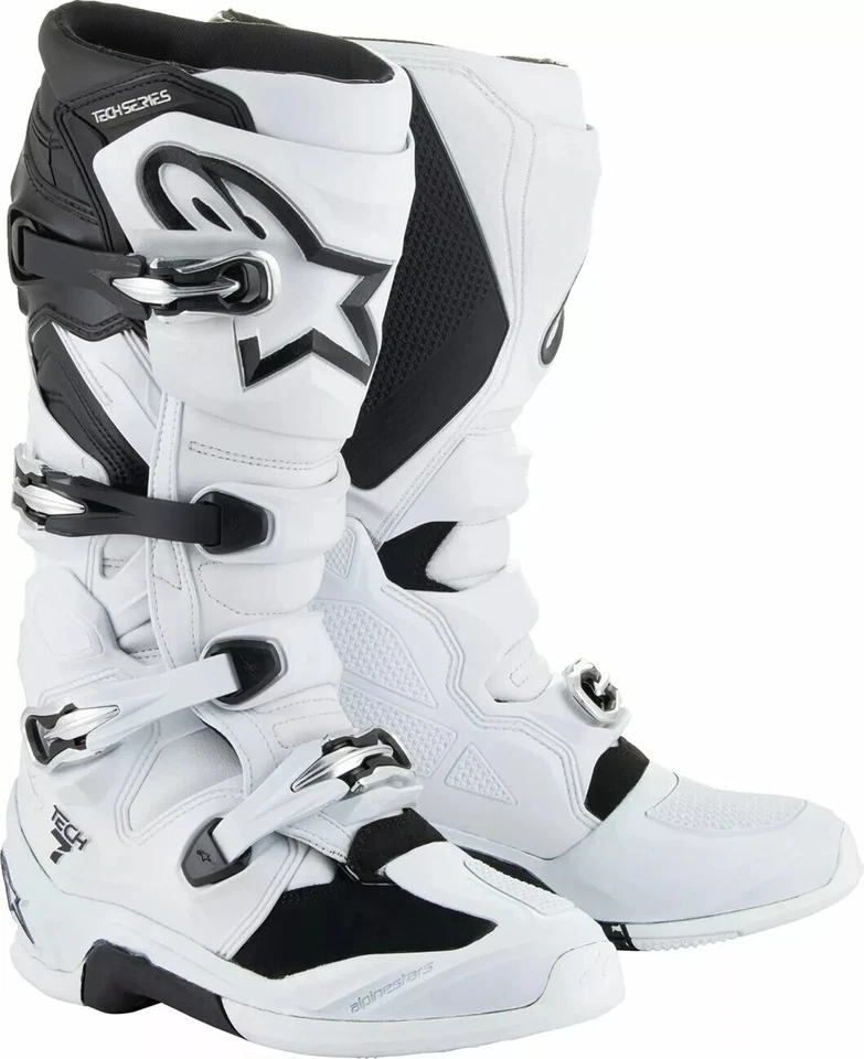 Botas ALPINESTARS Tech 7 Off-Road Motocross Motocicleta Dirt Bike Botas MX - Rojo Foto 3 de 4