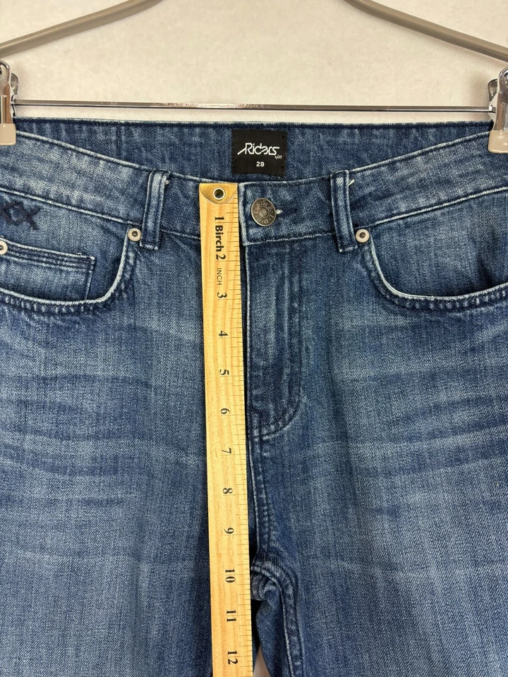 Riders by Lee Mens Jeans Size 29 R3 Straight Slim Distressed Mid Rise Stretch - image 2 of 4