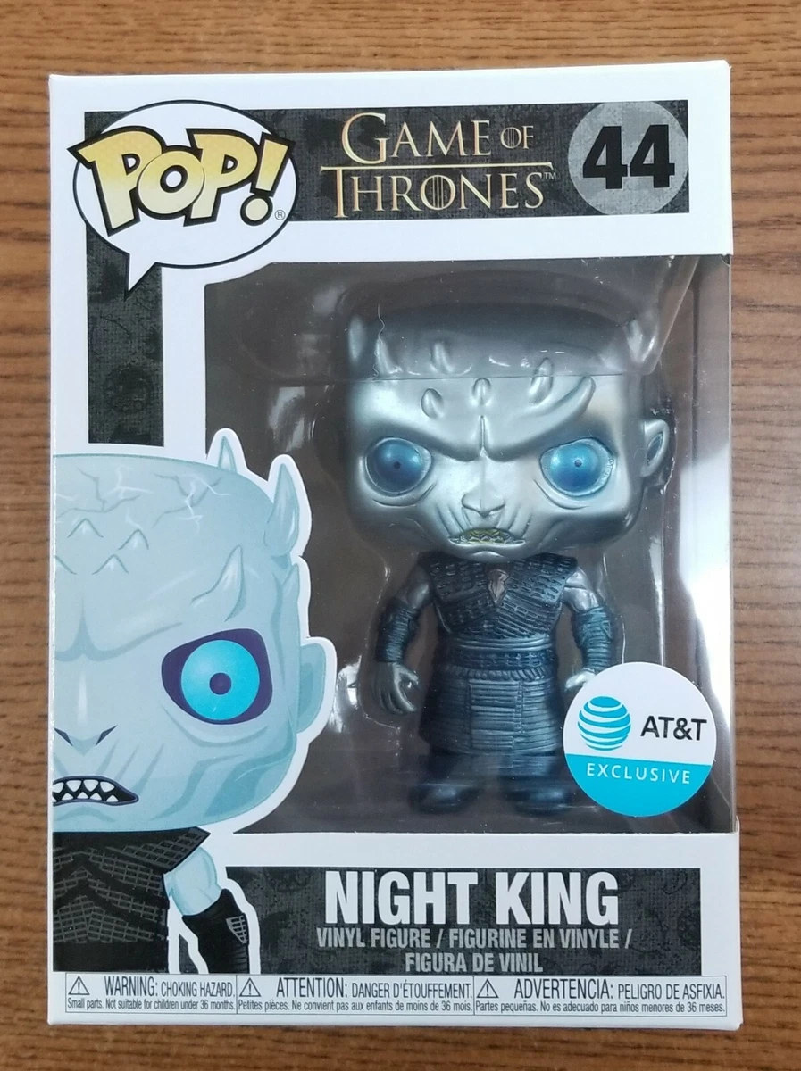 FUNKO POP AT&amp;T GAME OF THRONES METALLIC NIGHT KING #44 - NEW | eBay