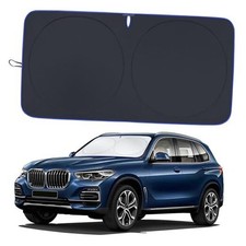 Car Windshield Sun Shade  Reflector Sunshade Offers Ultimate Large Black