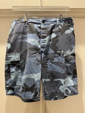 VTG Rothco BDU Digital Blue Camo Cargo Shorts Mens 30 Medium