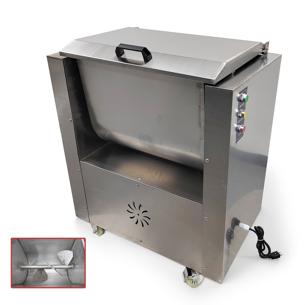15.8 gallon/60L Electric Meat Mixer Movable Commercial Stainless Mixing Machine