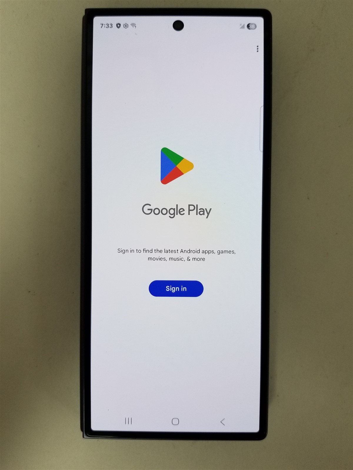 Samsung Galaxy Z Fold 6 256GB Blue SM-F956U (Unlocked) Damaged zD2317-image