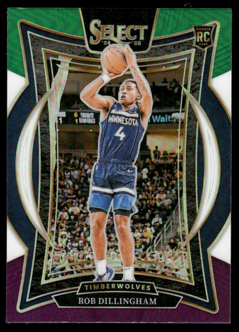 2024-25 Panini Select Concourse Level Tri-Color Rob Dillingham #84 Timberwolves