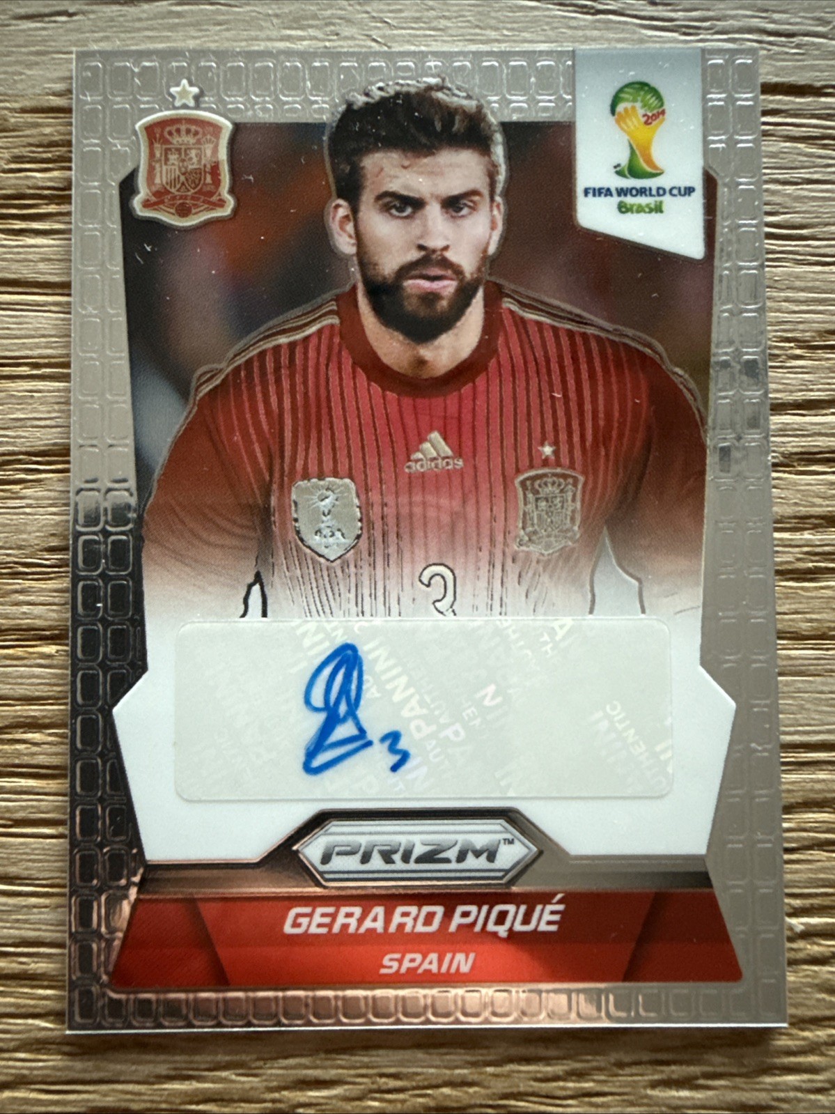 2014 Panini Prizm World Cup Gerard Pique Signatures Auto