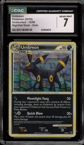 Pokemon Umbreon Undaunted Nightfall Deck Holo Rare #10 CGC 7