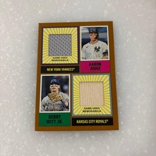 Aaron Judge Bobby Witt Jr. Relic 2025 Topps Heritage Baseball 50 Series Japan FS