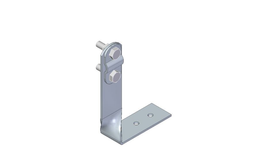 01J ROOF BRACKET ANGLE H-70 TWISTED ZS