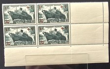502 BLOC DE 4 1941 NEUF MNH** Paquebot Pasteur