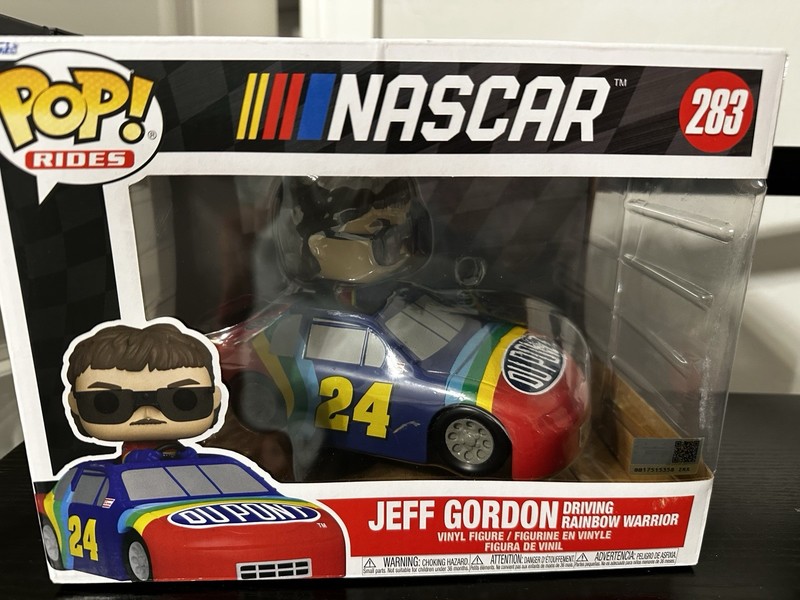 Funko POP! Rides Nascar Jeff Gordon Driving Rainbow Warrior 283 Racing Figure