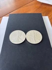 (2) American SILVER Eagles - 1 oz .999 fine SILVER bullion coins