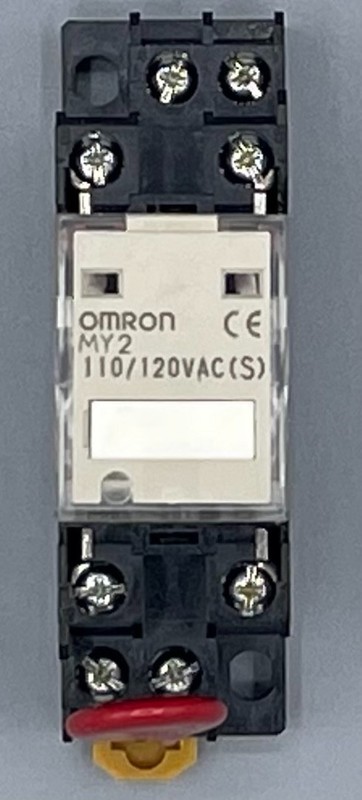 Omron MY2 General Purpose Relay, 120V AC Coil Volts, Square, 8 Pin, DPDT