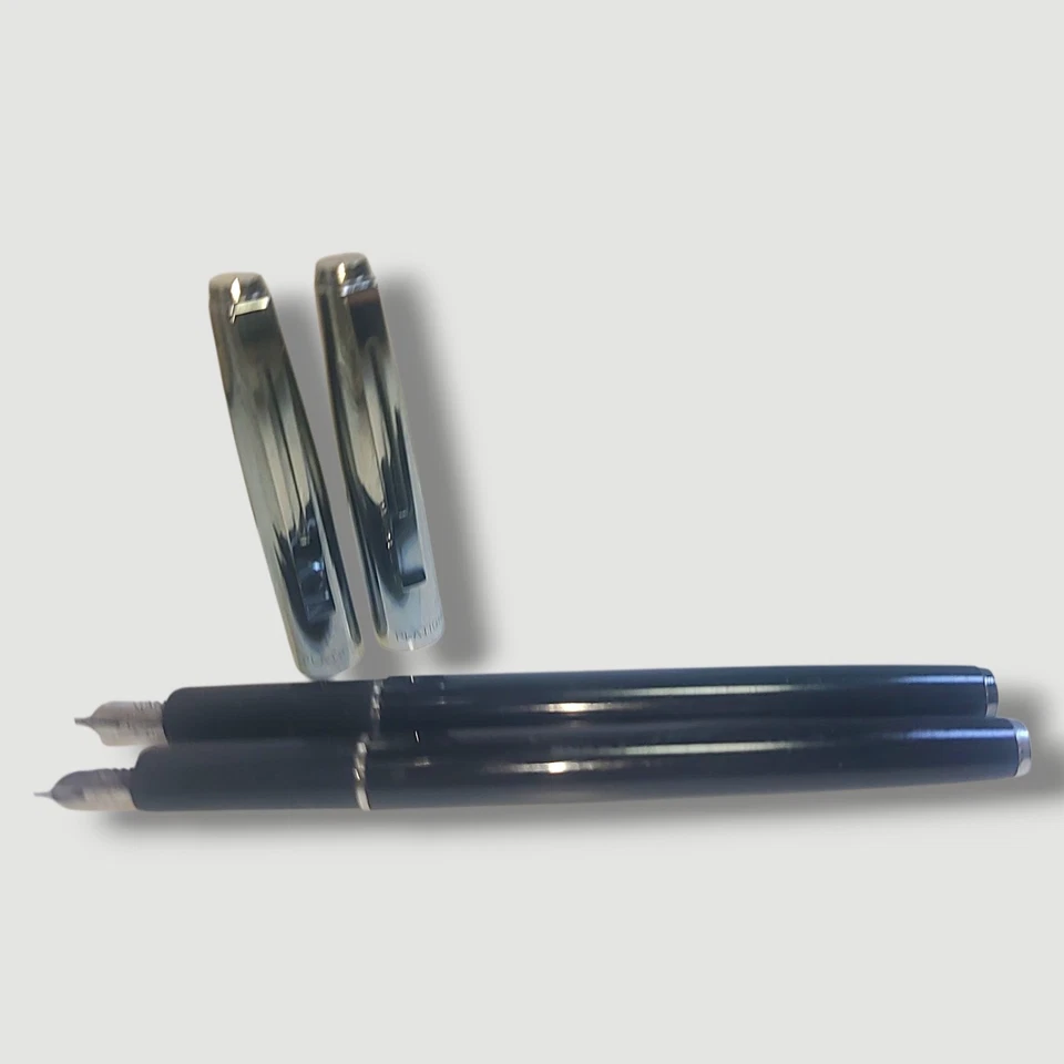 2 Plumas Estilográficas Cartucho Platignum Inglaterra Reino Unido *Necesita Tinta Nueva Foto 4 de 4