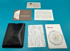 Concise 200 EE Circular Pocket Slide Rule for Monsanto Company + Instructions