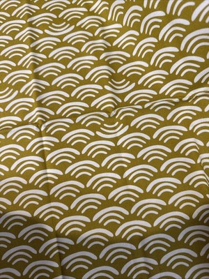 Fabric Organic Cotton 1 Yard Smile And Wave Rashidacoleman Cloud Nine
