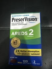 BB 2/2027 PreserVision Areds 2 Eye Vitamin and Mineral - 120 Softgels!!