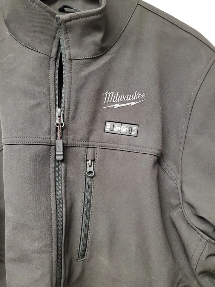 Milwaukee Men's Large M12 12V TOUGHSHELL Black Heated Jacket (JACKET ONLY) - Image 3 of 4