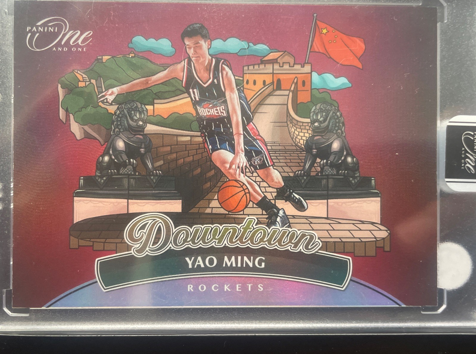 2023-24 Panini One and One Yao Ming #4 Downtown Variation Case Hit SSP