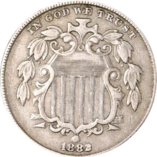 1882 Shield Nickel Great Deals From The Executive Coin Company