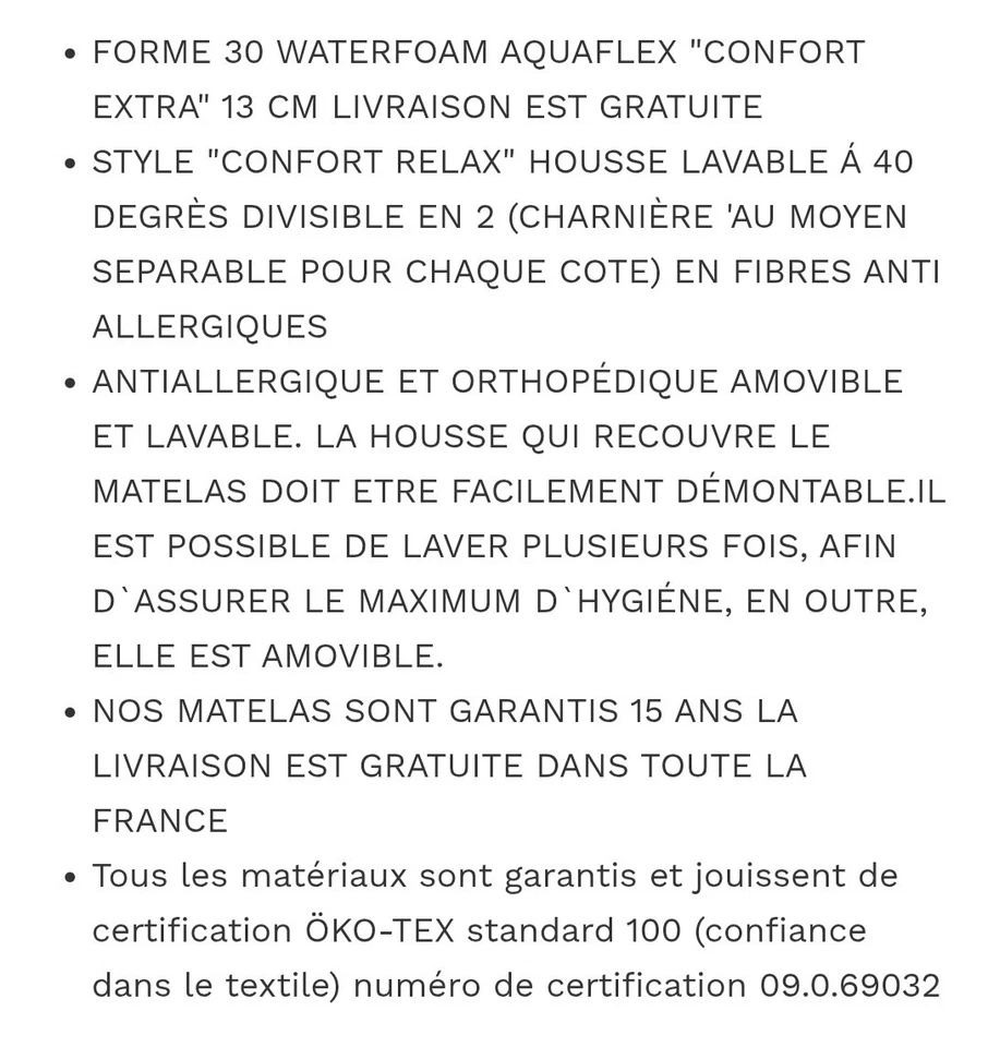 Matelas Capucine Camping Car - Photo 2/2