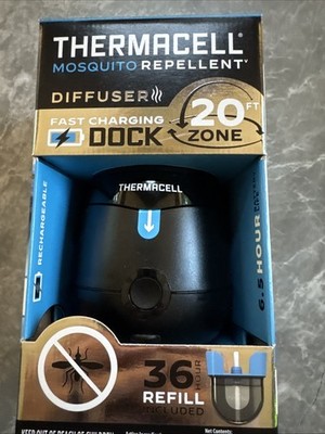 Thermacell Mosquito Repellent Diffuser 20ft Zone 36Hr Refill Dock Sealed
