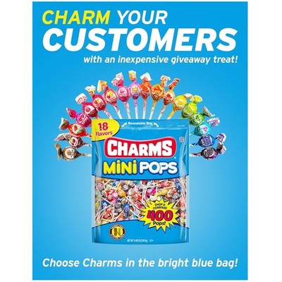 Charms Mini Pops - 4.5 lb Bag of Individually Wrap