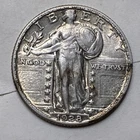 1928 p standing liberty quarter XF/AU