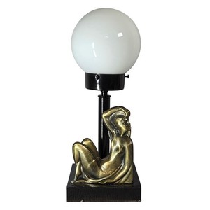 Sarsaparilla Art Deco Lamp | eBay