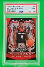 2020-21 Panini Prizm DP Ruby Wave - Anthony Edwards #81 Rookie/RC - Crusade