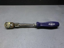 Snap-on THLFD72 1/4" Drive DARK PURPLE Hard Grip Long FlexHead Ratchet [Used]