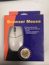 Browser Mouse a sfera 3 tasti e rotellina con filo PS/2 - NUOVO