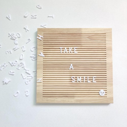 Felt Letter Board DIY Message Board Wood Frame Changeable Message Board Wooden - Picture 1 of 7