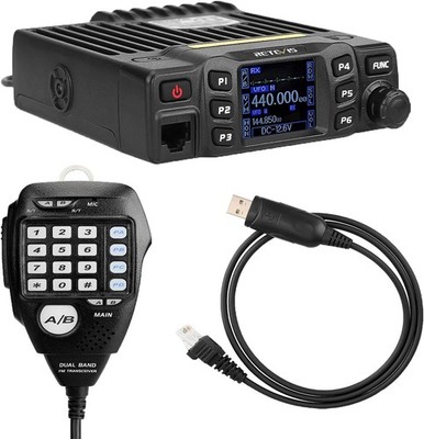 Retevis RT95 Dual Band Mobile Car Radio LCD 2m 70cm Amateur Radio Base Station