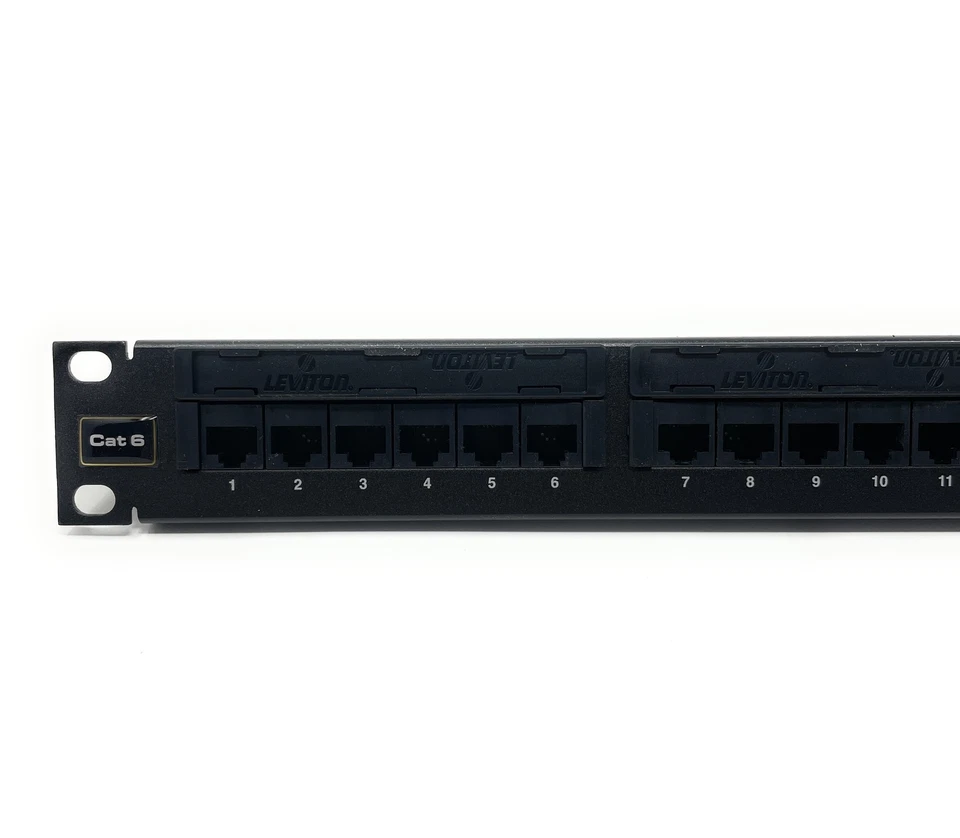 Leviton 69586-U24 eXtreme 6+ Universal Patch Panel, 24-Port, 1RU, CAT 6. Cabl... - Image 4 of 4