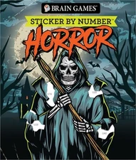 Brain Games - Sticker by Number: Horror (Paperback or Softback)