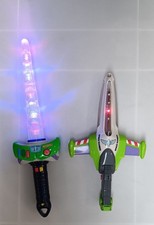 Toy Story Buzz Lightyear Sword & Blaster Gun Disney Tokyo Resort Sammler selten