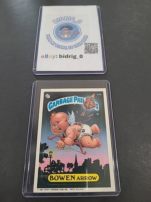 1987 topps garbage pail kids card no 309B Bowen Arrow