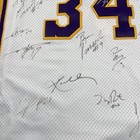 Lakers Team Signed Jersey Shaq Kobe Payton Shaq Signed Jersey 34 Lakers — photo 3
