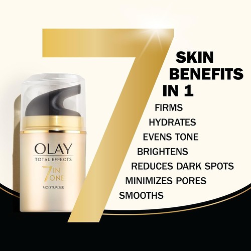 Olay Total Effects 7 in 1 Anti-Aging Feuchtigkeitscreme parfümfreie Creme 1,7 flüssige Unzen - Bild 3 von 4