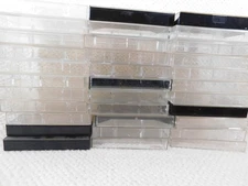 Clear Plastic Jewel Audio Cassette Tape Cases Empty Replacement Lot of 10