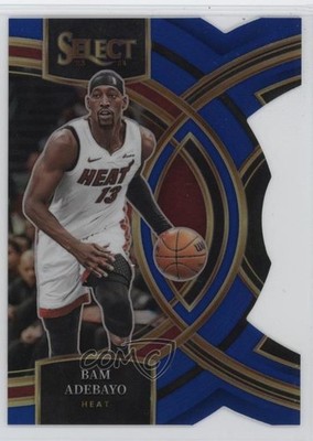 2023 Panini Select Premier Level Blue Prizm Die-Cut 43/249 Bam Adebayo #142 1uq0