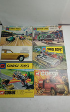 CORGI TOYS OLD LOT OF 6 CATALOGS 1961/63/64/65/68/69/80/81 GOOD CONDITION bm