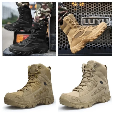 MARKENLOS Herren Winterstiefel Tactical Stiefel Armeestiefel Outdoorschuhe Boots Gr.39-48