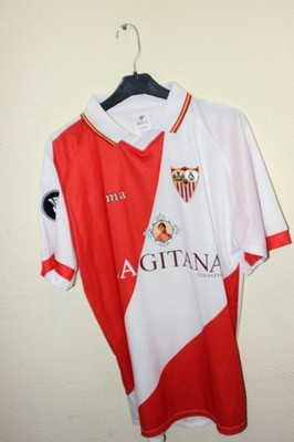 T-Shirt Offizielle Vintage von Der Sevilla FC UEFA Cup Joma Größe M Nummer Nr 3
