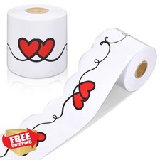Eaasty 69 ft Heart Bulletin Board Borders Valentine Trim Decor