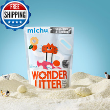 Michu Wonder Cat Litter, Cassava Plant-Based Cat Litter, Automatic Litter Box Fr